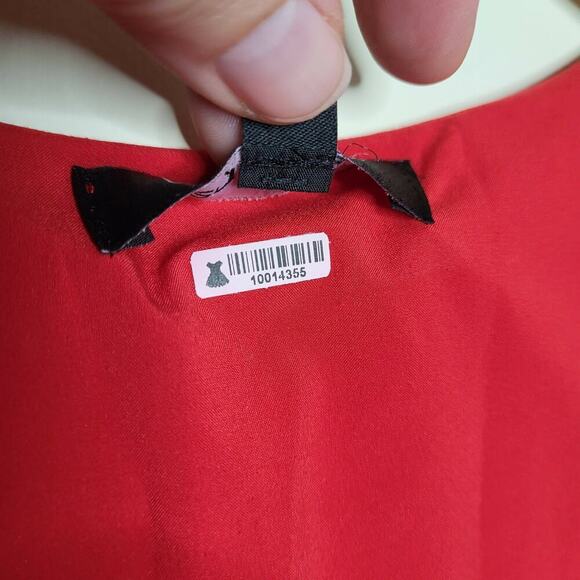 Lea & Viola Polka-Dot Wrap Blouse - Polka Dot - Red Multi - Picture 10 of 12